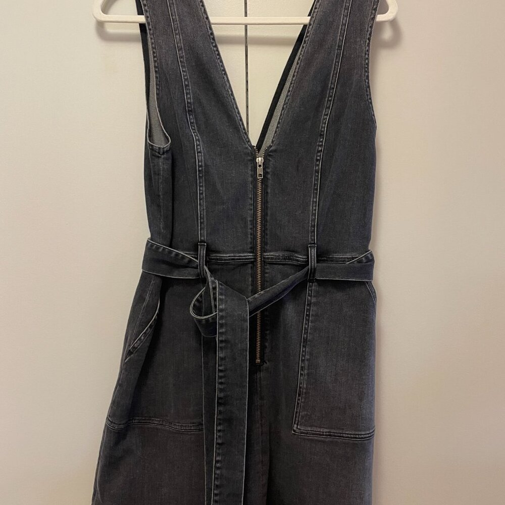 Alice and Olivia Gorgeous Zip-Front Denim Mini Dress size 10 excellent condition - Picture 5 of 9
